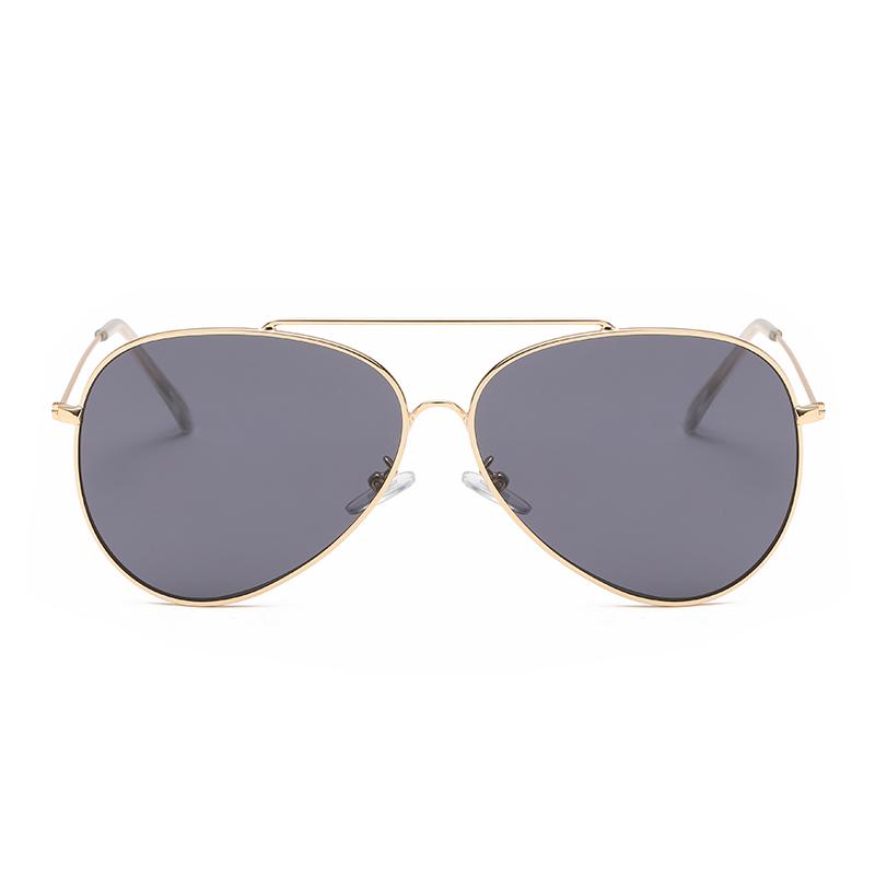 New Pilot Concave Metal Frame Sunglasses Men Women Fashion UV Protection Driving Sun Glasses Double Beam