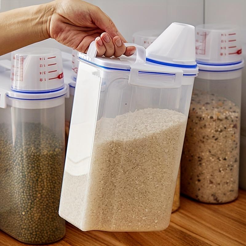 Large Capacity Cereal Storage Container Moisture-proof Insect-proof Sealed Rice Dispenser For Cereals Dog Food Kitchen Supplies