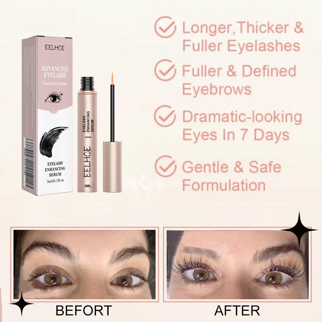 Eyelash Growth Care Liquid Natural Non-trace Curl Slim Long Black Thick Beautiful Eyelash Moisturizing Treatment