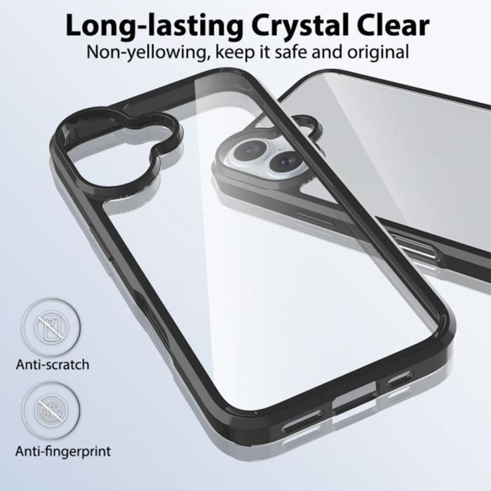 Coque de protection pour iphone 16 - booling - transparent - dos rigide - anti-rayures