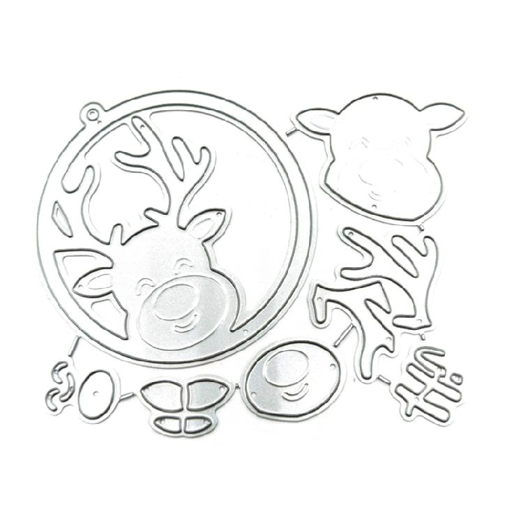 Christmas Elk Metal Die Cuts Embossing Template Stencil Scrapbooking for Card 1