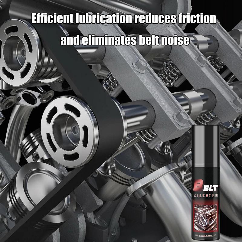 Car Belt Noise Spray Auto Prolongs Belt Life Lubrication Protection & Silencer 100ml Cars Engine Belt Silencer Auto Accessories