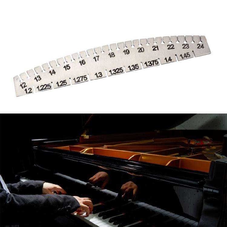 Piano String Measuring Ruler High Precisions Tuning Tool Metal Piano String Gauge Portable Musical Measurement Scale
