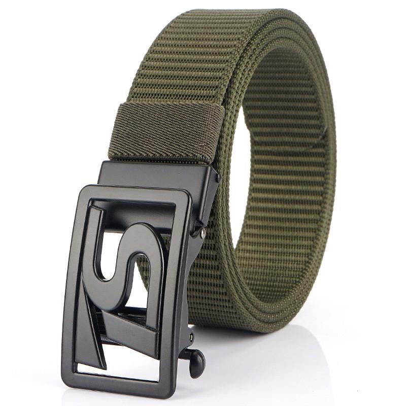 TS Belt Men's Automatic Buckle Business Casual Thick Nylon