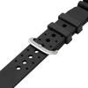 CREPHA Watch Strap 20mm Urethane Resin Strap Easy to Attach Tool Included Black Diver Type (Klepha) KU-17