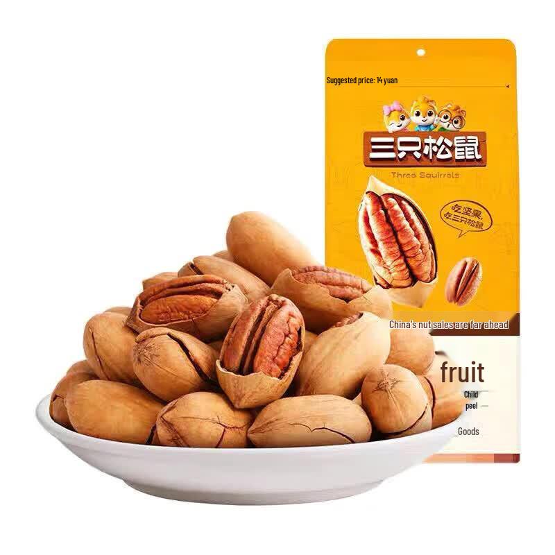 Three Squirrels Pecan Nuts (3 x 100g)