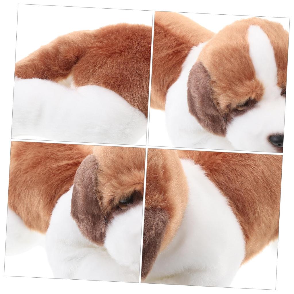 KICHOUSE Simulation Dog Plush Toy Figure, Anime Character Animal Figurine, Cute Interior Toy, Kids Birthday Gift, Stuffing Plush Figure, Plush Doll