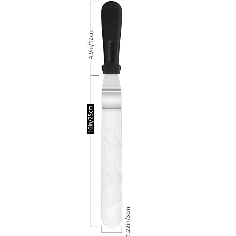 Stainless Steel Cream Spatula Baking Tools 6/8/10 "Cake Decorating Spatula Spread Flat Baking Pastry Tools Kitchen Supplies LIJI