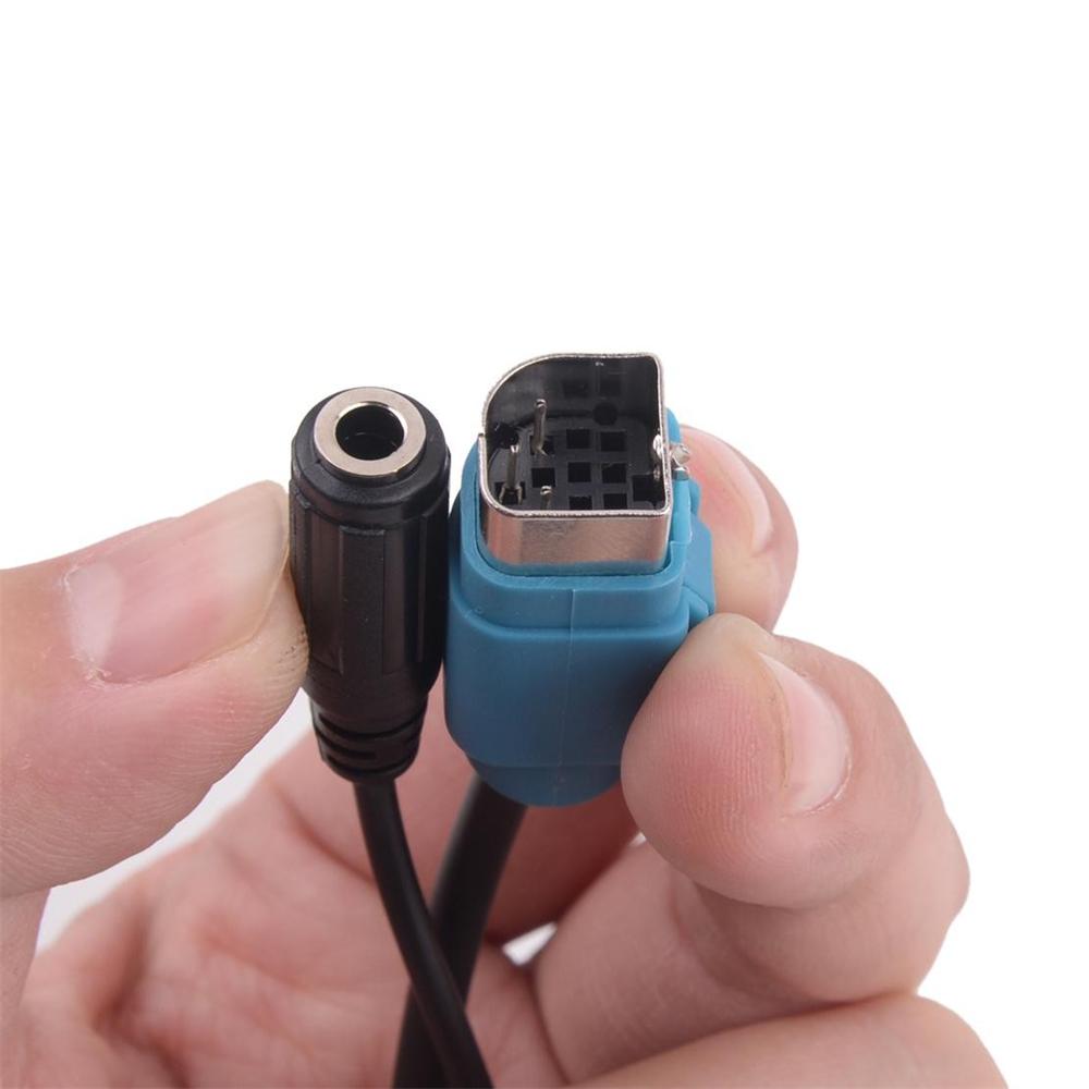 Bluetooth Music Adapter AUX Audio Cable with Microphone For Alpine KCE-237B