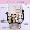 Large Capacity Travel Makeup Bag With Waterproof Pu Material For Daily Use