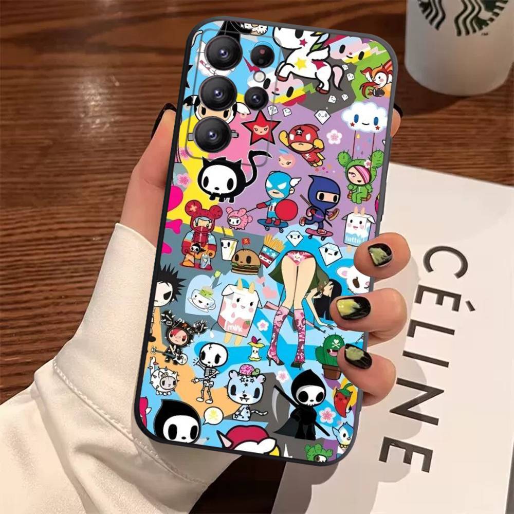 Japan T-Tokidokis Case For Samsung Galaxy Case S25 S23 S22 S21 S30 S20 S10 Ultra Plus FE TPU Soft Cover