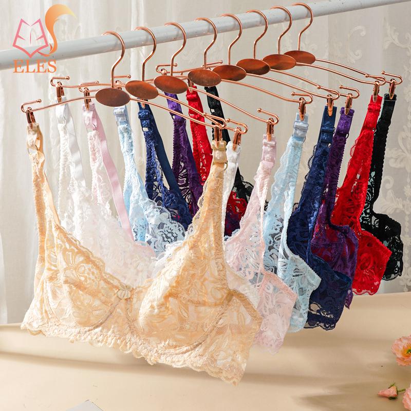 Deep V Sexy Underwear Ultra Thin Bra Set Plus Size Brassiere Women Lingerie Lace Embroidery Transparent Bra