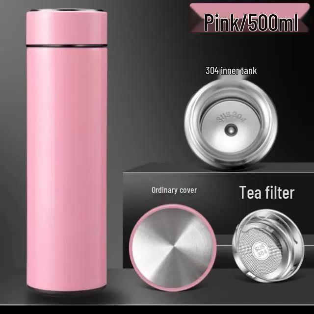 Custom Stainless Steel Thermos with Smart Temperature Display – Insulated Gift Cup 304
