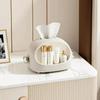 Household Multifu Tissue Holder Ins Style Solid Color Dustproof Cute Ear Tissue Box For Living Room Napkin Dispenser Box Storage