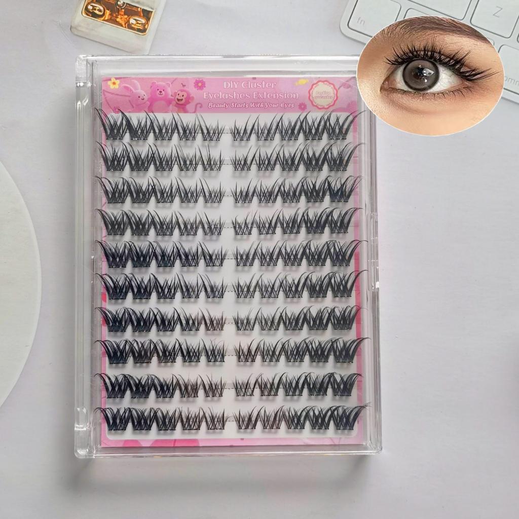 Large Capacity Wm41 Messy Smart Curled Eyelashes Slender Soft Asian Mixed Eyelashes