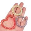 20 Stück/Los Bunte Herz Runde Hohlperlen Lose Abstandshalter Acrylperlen Für Schmuckherstellung DIY Anhänger Armband Ohrring Zubehör