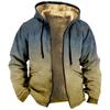 Men's Gradient Jacket Men's Spring And Autumn Casual Trend Zipper Hooded Jacket