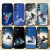 S-Snow Snowboard Ski  Phone Case For Samsung  A73,72,71,53,52,51,22,91,80, Soft Black Cover