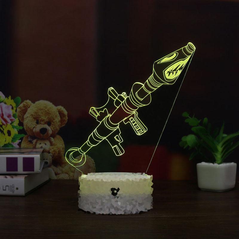3d Led Lamp Night Light 7 Color Usb Touch Table Desk Lamp Art Kid Gift