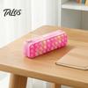 Pencil Box Silicone Tie-Dye Case, Squeezable Soft Stationery Organizer for Kids Teens, Unique Gradient Pen Case Random Pattern Pouch, Creative