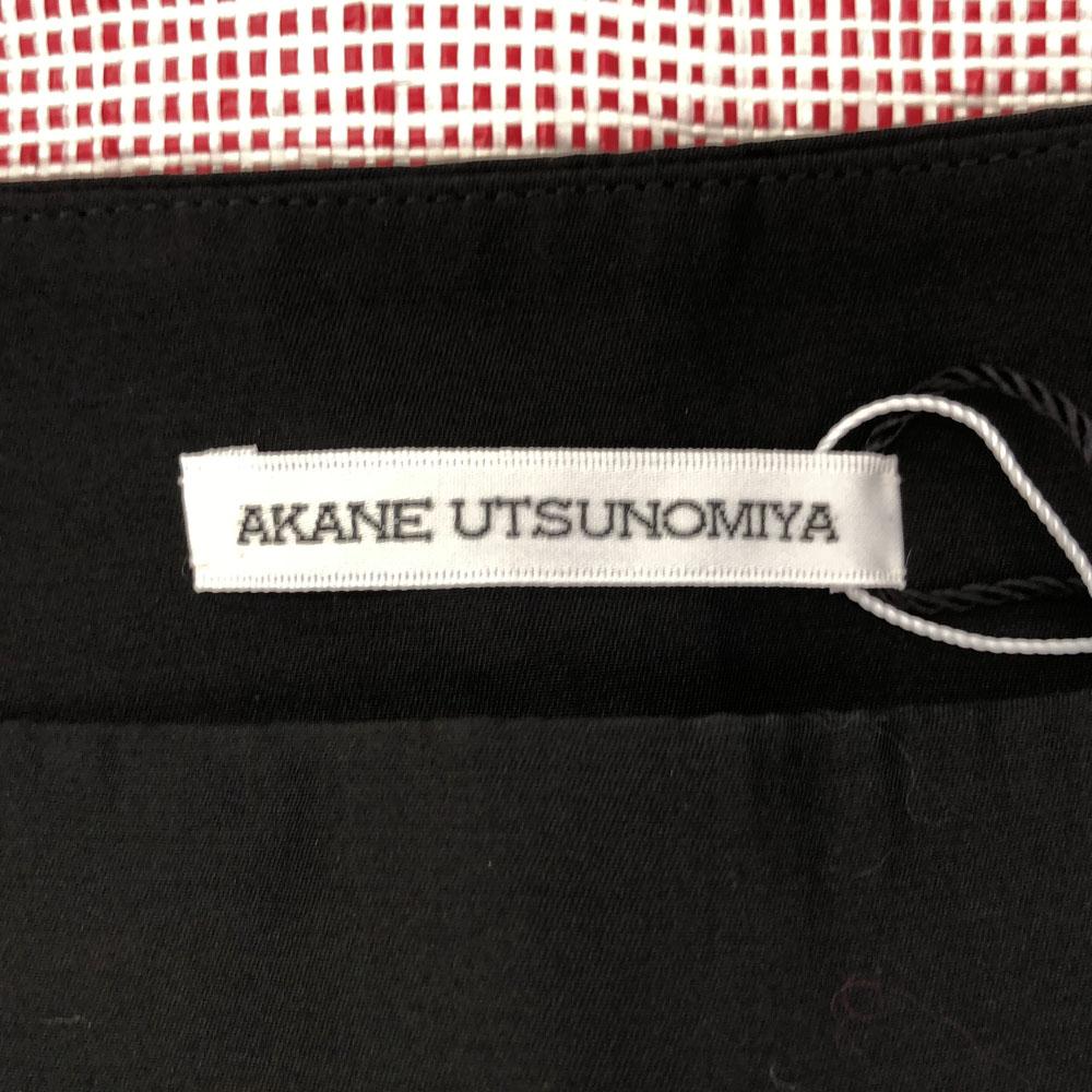unused AKANE UTSUNOMIYA made in Japan Check Pattern Mimole length skirt Women Used