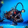 MOC Technicial Machinery Lantern Fish Model Building Block Marine Series Brick Construction Toy For Children Home Decor