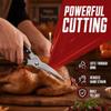 Stainless Steel Plastic Kitchen Scissors Non-Slip Handle Kitchen Shears  Poultry Fish Chicken Meat