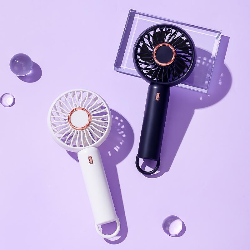 New F70 Mini USB Rechargeable Handheld Fan, Portable Desktop Pocket Fan for Bedside, Travel Outdoor