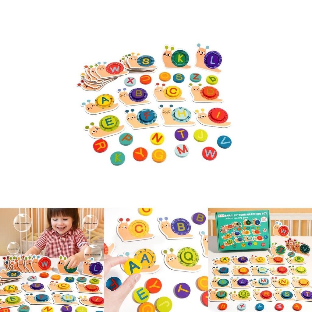 Wooden Alphabet Puzzle Game With Educational Blocks For Kids Learning And Brain Development