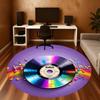 1PC music vinyl Office Round Area Rug, Under Office Chairs Bedroom Living Room Home Decor,Carpet for Office, -1110261