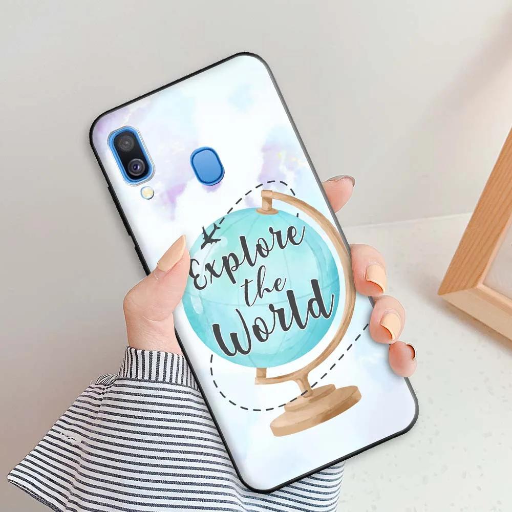 For Samsung A40 Case Ceometric Cool Cover For Samsung Galaxy A40 Soft TPU Silicone Phone Case For Samsung A40 a40 A 40 5.9 inch