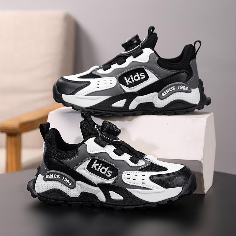 Boys Sports Shoes Girls Shoes 2025 Spring and Autumn Middle School Boys Students Lightweight Mesh Dad Shoes Campus Leisure