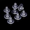 Bouchons d'oreille et clous d'oreille en silicone anti-chute, embouts transparents anti-allergiques