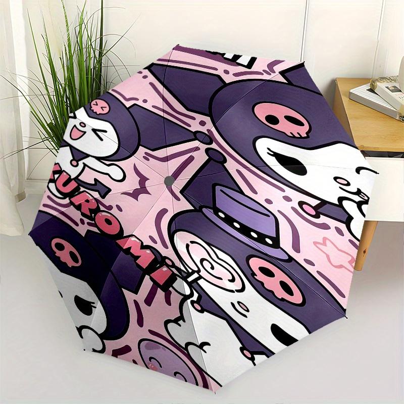 

Kuromi,Jibanyan Automatic Folding Umbrella-Simple 8-Rib Design, Bright Cartoon Pattern, Durable Iron Frame, Suitable For Travel, Outdoor, Be