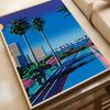 Japan Beach City Summer Canvas Painting Hiroshi Nagai Vaporwave Poster Home Living Room Bedroom Bar Cafe Art Decor