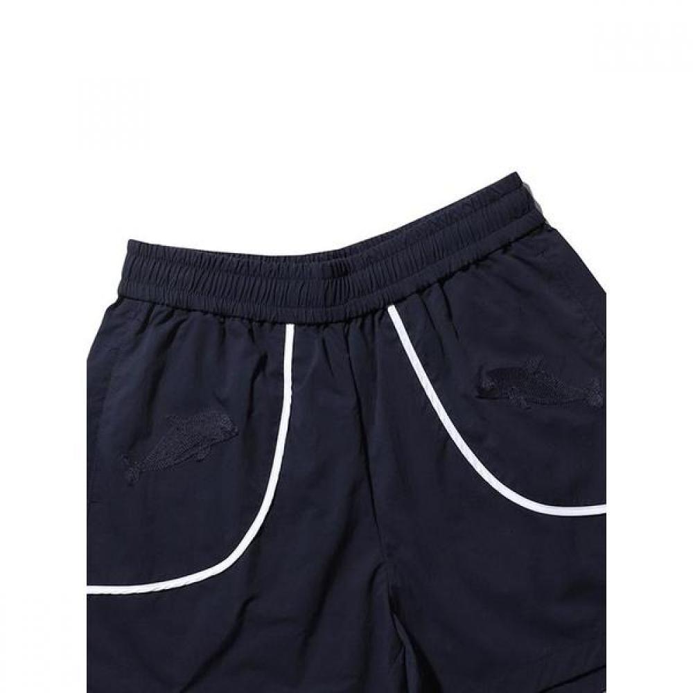 Bbc Earth Women S Short pantS Animal Embroidery  Navy 