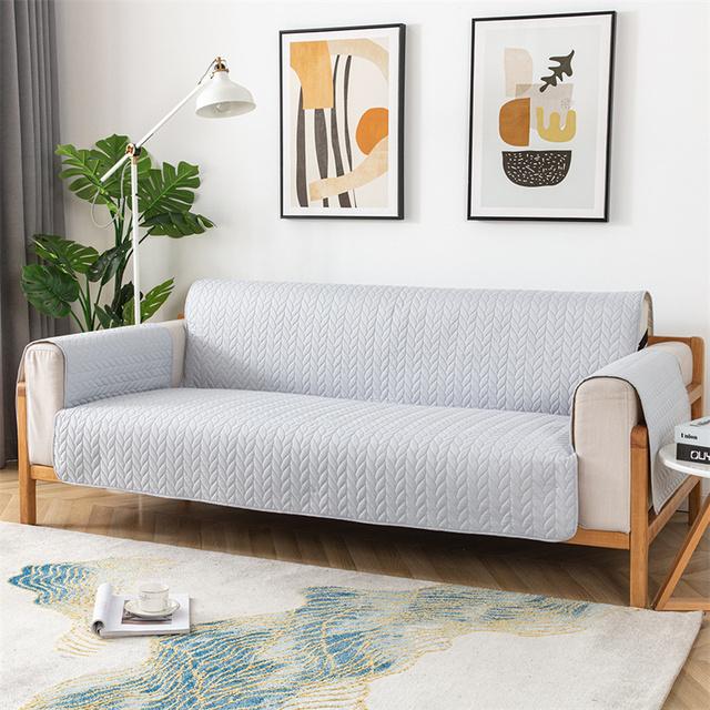 

Сиденье однотонный чехол для дивана домашние животные дети собака кошка царапины диванная подушка коврик противоскользящий подлокотник чехол для дивана защита для мебели 1 Seat 53 190CM