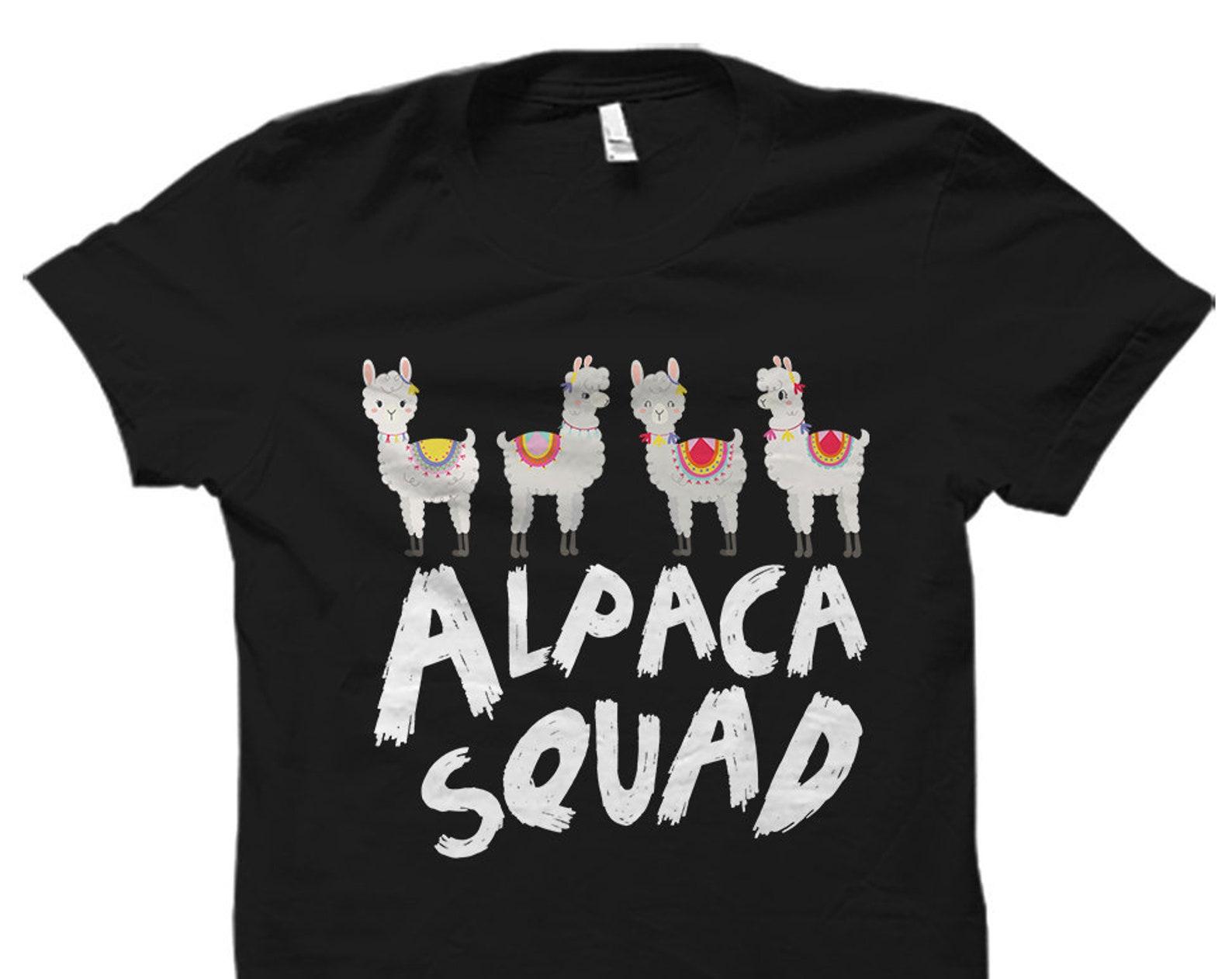 Alpaca Squad Shirt. Alpaca T-Shirt. Alpaca Gift. Alpaca Lover Gift. Alpaca Lover Shirt. Alpaca Clothing Alpaca Apparel. Alpaca Owner #OS1217 3XL
