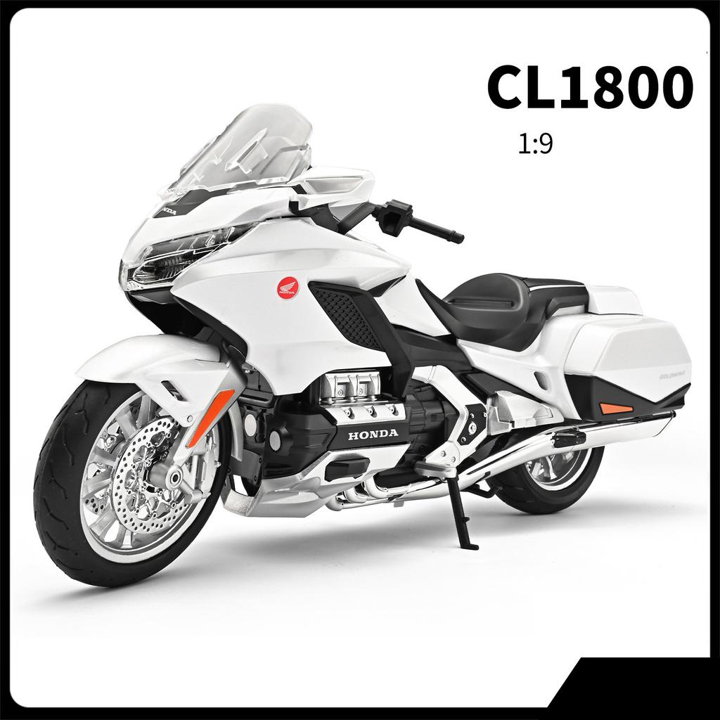 1:9 Honda Gold Wing Tour GL1800 Alloy Die Cast Motorcycle Model Vehicle Collection Sound and Light Off Road Autocycle Toys Car ahx256