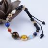 Nine Planets Blue Sandstone Adjustable Woven Bracelet