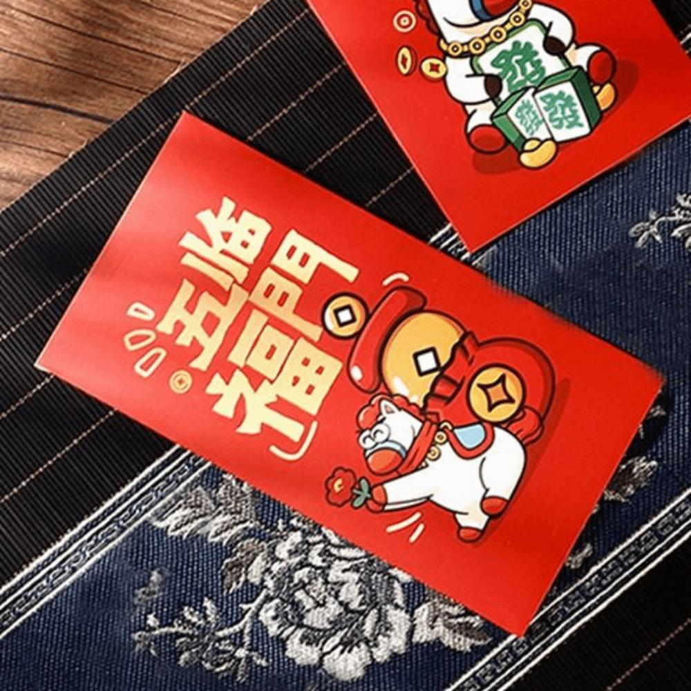 6Pcs/Set Cartoon 2026 Horse Year Red Envelope Creative 2026 Horse Year Red Pocket Lunar New Year