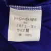 Yves Saint Laurent 90s Short Sleeve Half Button Shirt M Blue Women Used