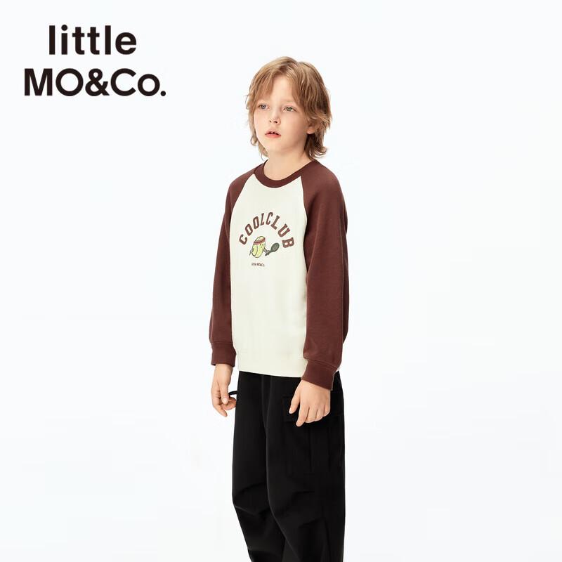 little MO&Co. 2025 Autumn Kids  Unisex Cartoon Pullover Sweatshirt 130