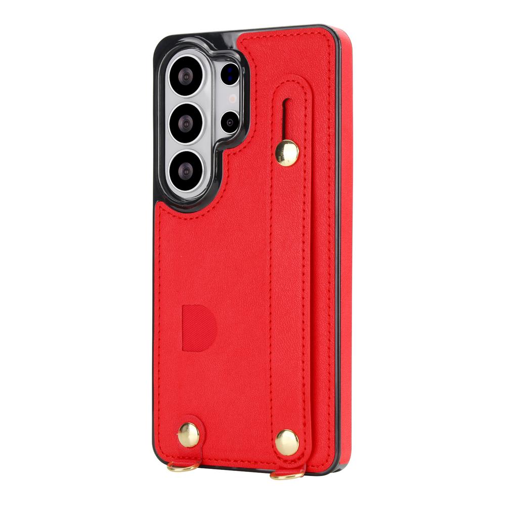 Crossbody Card Holder Square Case for Samsung Galaxy S26 Ultra S25 Edge S24 S23 Plus S25 FE Lanyard Wristband Stand Bag Cover