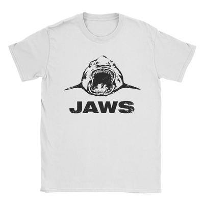 Der Weiße Hai Filmcrew ObscuraTee Reproduktion Erinnerungs-T-Shirts für Herren Humorvolle Baumwoll-T-Shirts Rundhals Kurzarm T-Shirt Geschenk Tops
