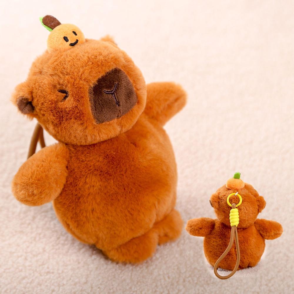 Bear Capybara Plush Keychain Rabbit Plush Toys Small Pendant Animal Doll Keychain  Home Decor