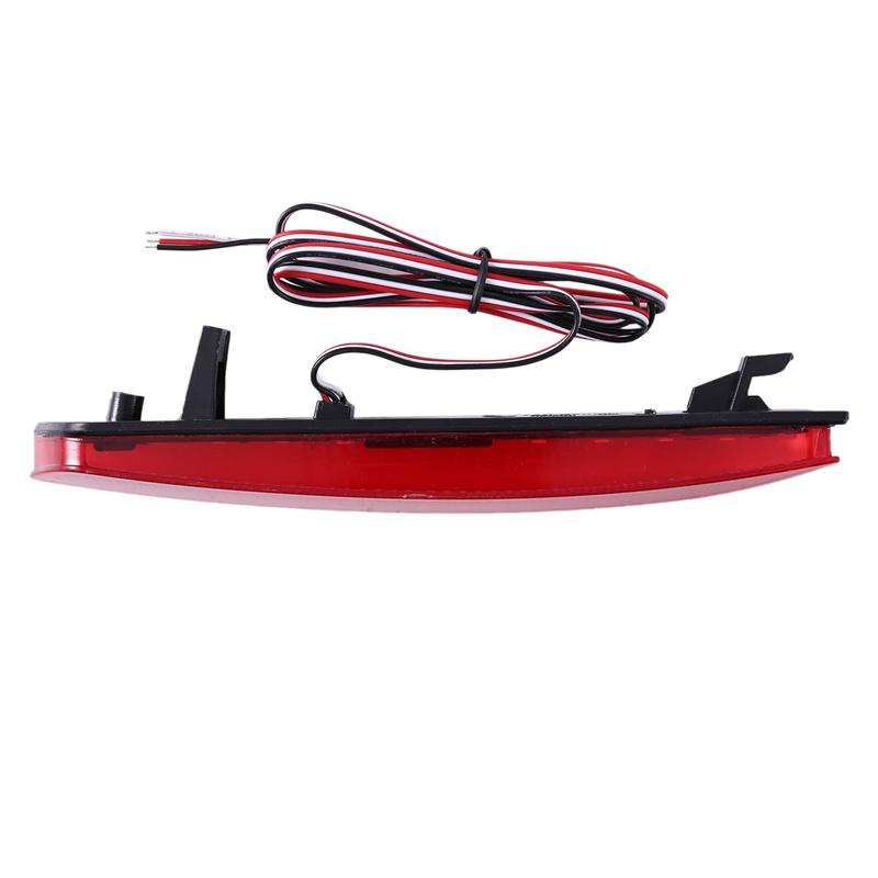 M63K-LED Tail Red Rear Bumper Reflector Light Lamp Stop Fog Brake Light For Honda JAZZ Fit 2010-2013 CRZ CRV Acura TSX