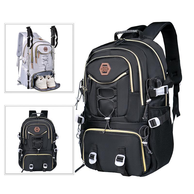 High-Value Large Capacity Casual Backpack for Travel & Mountaineering - Oxford Cloth