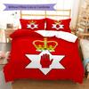 Biancheria da letto con motivo Ulster, Set piumone Copripiumone Federa Regalo di compleanno per la casa (1 * copripiumino + 2 * federa, senza nucleo)