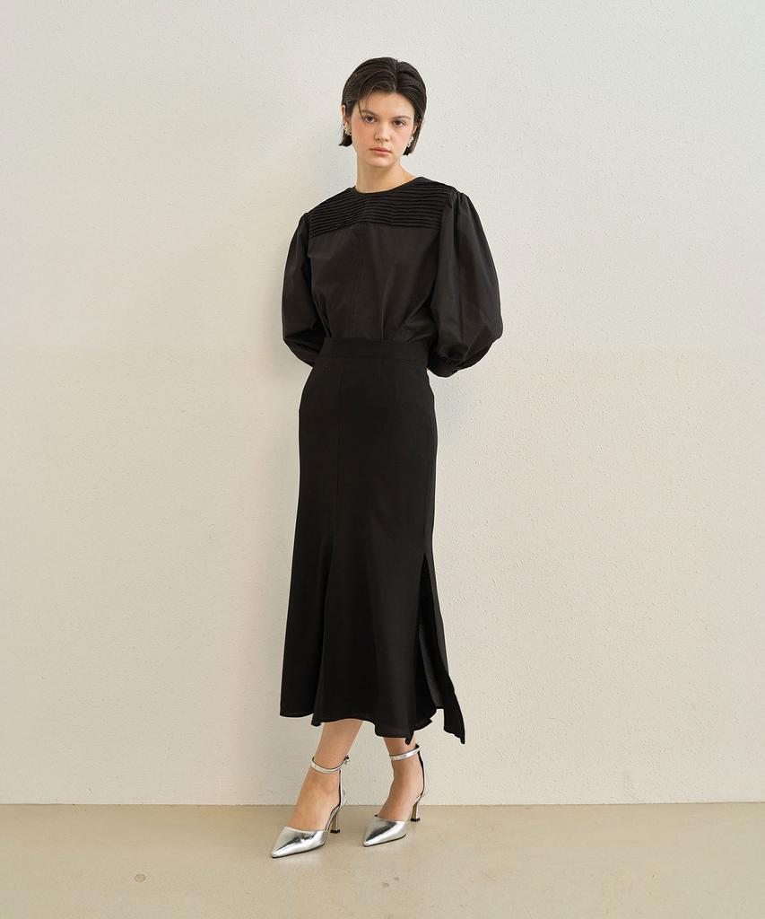 Meibeoyu Taro Skirt _ Black